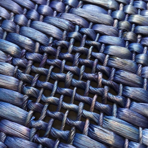 Rattan Blue envelope clutch - Picture 3 of 5